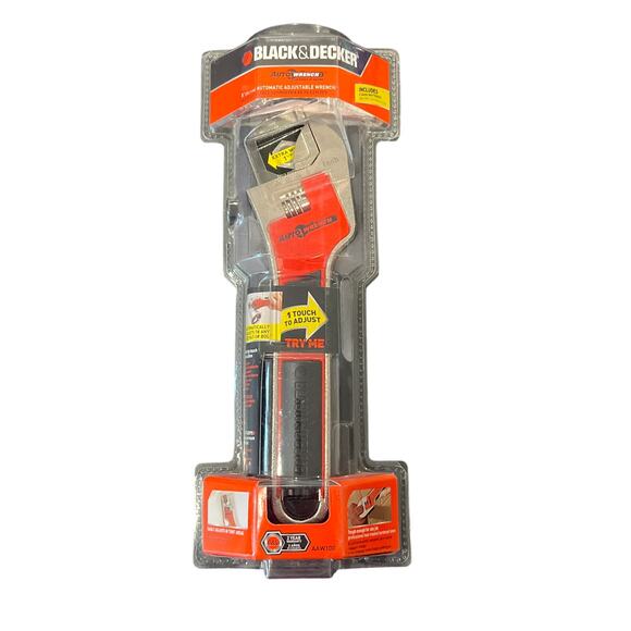 Black + Decker Automated Adjustable Wrench AAW100 One Touch Adjustment, Steel - Picture 1 of 9